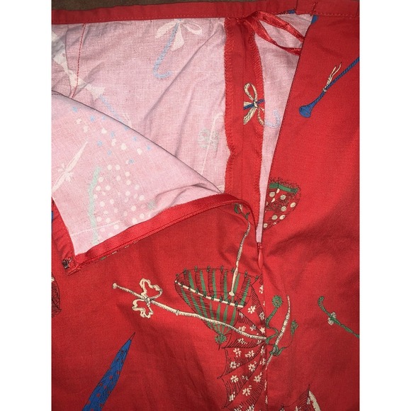 VTG Umbrella Pants by Jones New York Country Women 12 Red Side Zip Cruise Summer - Picture 4 of 7